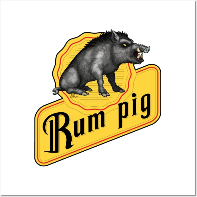 Rum Pig Wall Art by dave-charlton@hotmail.com